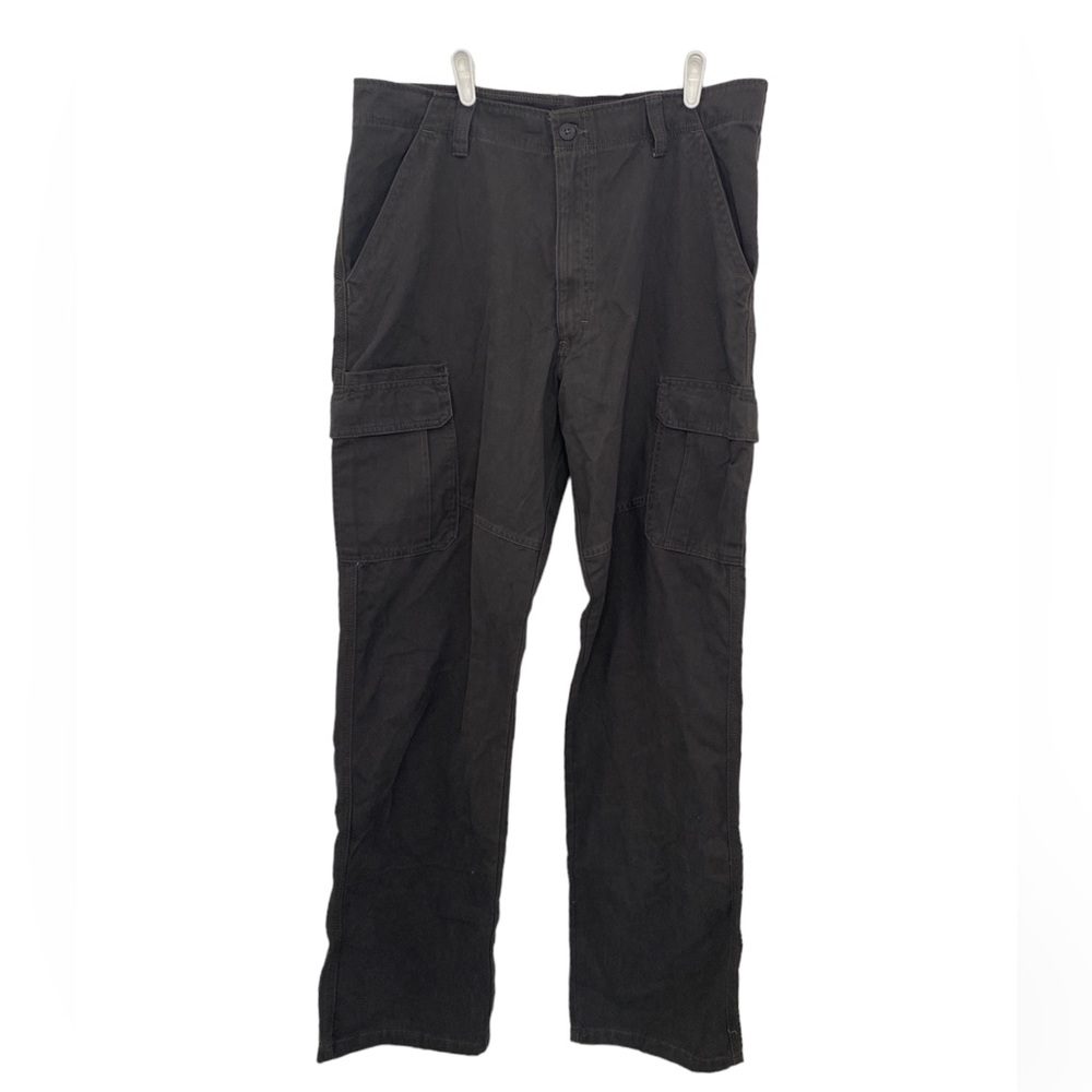 Size 36X34 Gray Wrangler Relaxed Fit Cargo Pants